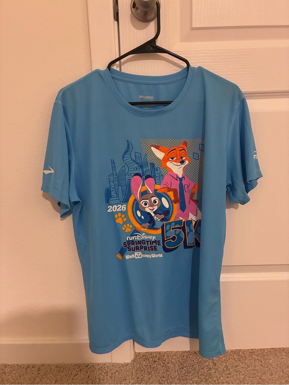 Brooks Light Blue Kids' Zootopia 5K Graphic Tee